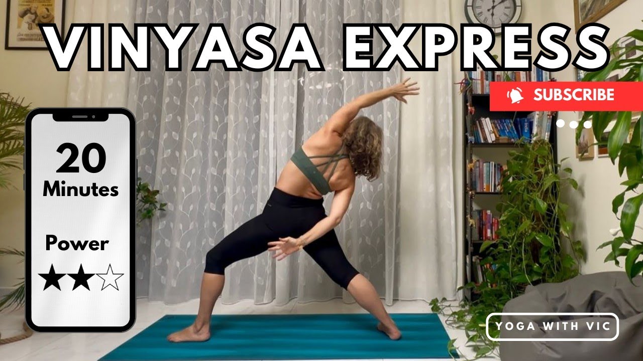 Vinyasa express, a 20-minute yoga flow for energy, stamina and strength