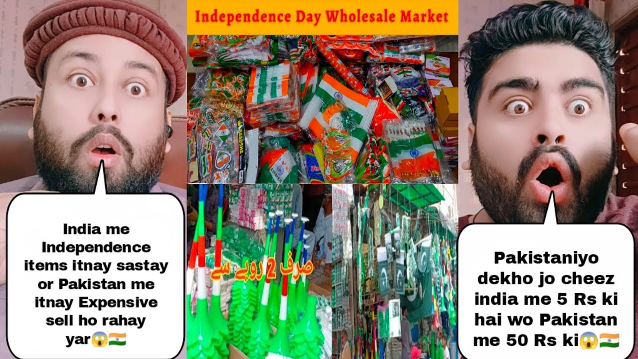 India Independence Items Prices Vs Pakistan Independence Items Prices 