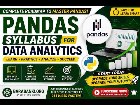 Complete Pandas Roadmap for Data Analytics | Full Industry Syllabus | Python Pandas Course 2026