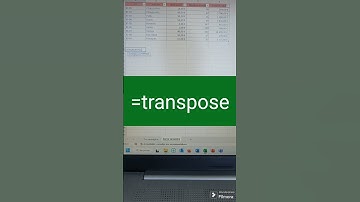 Transformer rapidement ses lignes en colonnes ! (ou l