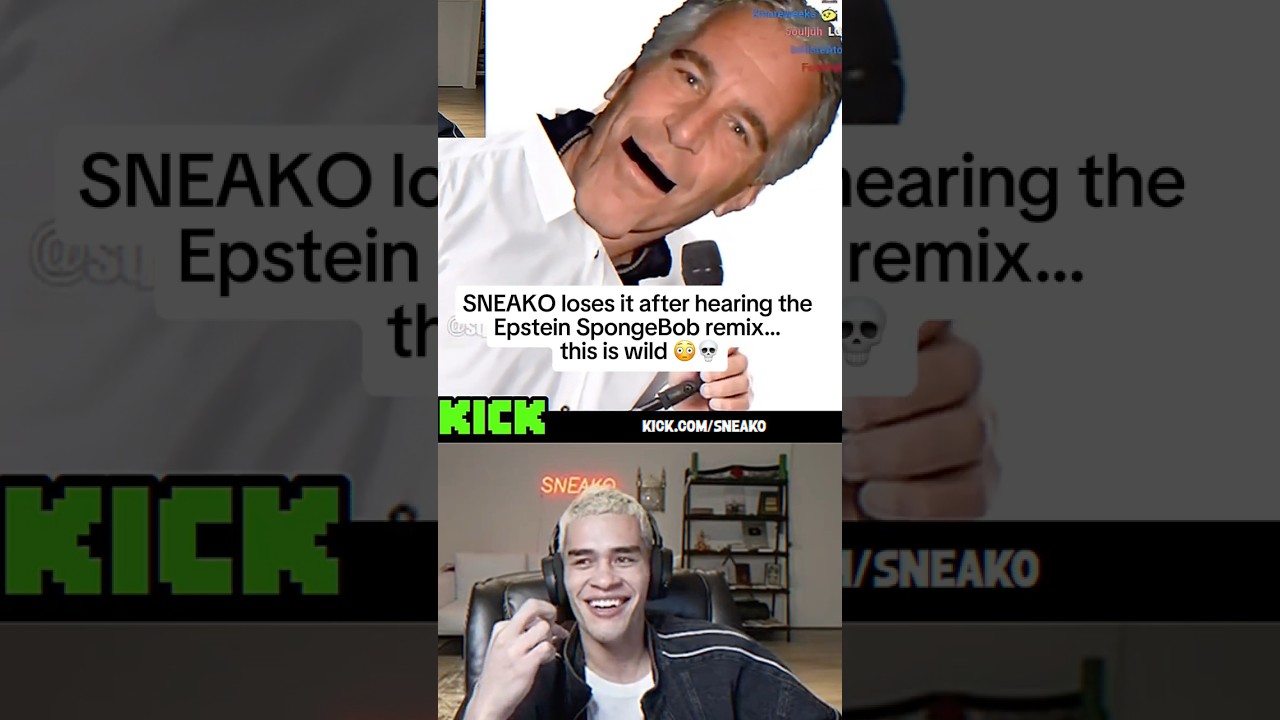 SNEAKO Reacts to the Epstein SpongeBob Edit 😭💀