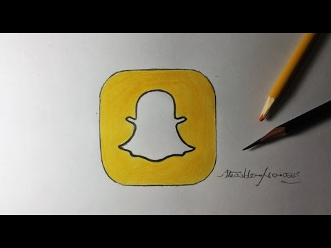 How To Draw The Snapchat Logo I Como Desenhar O Logotipo Do Snapchat