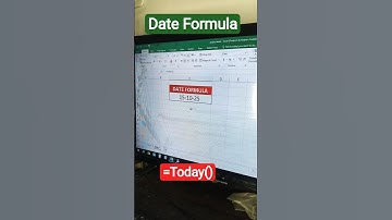 Date Formula in excel | Excel shorts #excel #excelshortcuts