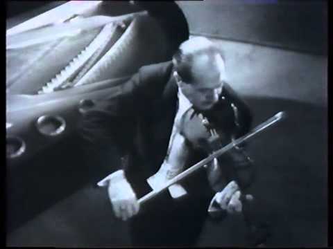 "La Fontaine d'Aréthuse" film,  concert version 1936. Jacques Thibaud & Tasso Janopoulo