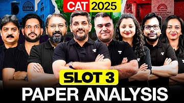 CAT 2025 SLOT 3 PAPER ANALYSIS || LIVE Detailed Section-Wise Analysis + Expected Score