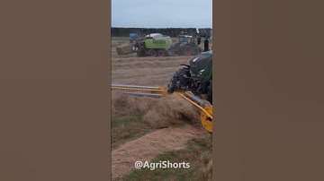 fendt tractor baling