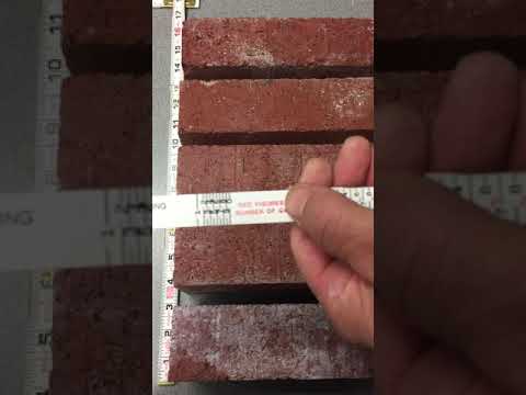 Video: Paano mo ginagamit ang isang brick mason ruler?