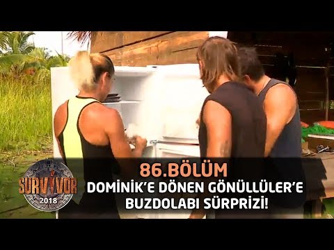 Dominik'e dönen Gönüllüler'e buzdolabı sürprizi! | 86. Bölüm | Survivor 2018