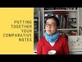 Organising your comparative notes