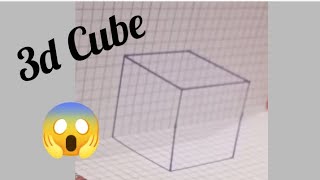 3D Cube Drawingeasy 3D Cube On Papereasy 3D Draiwnghow To Draw 3D Cube