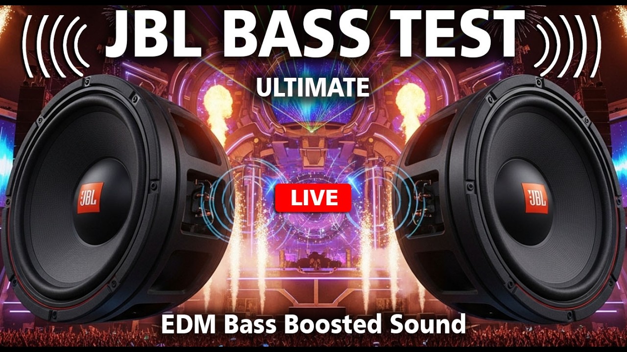 ULTIMATE JBL MEGA BASS TEST 🔊 EDM Bass Boosted Sound | Extreme Subwoofer & Speaker Sound Tester