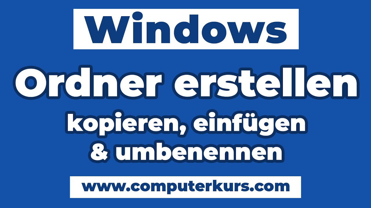 📁 Windows 11 Ordner erstellen, kopieren & verwalten – einfach erklärt!