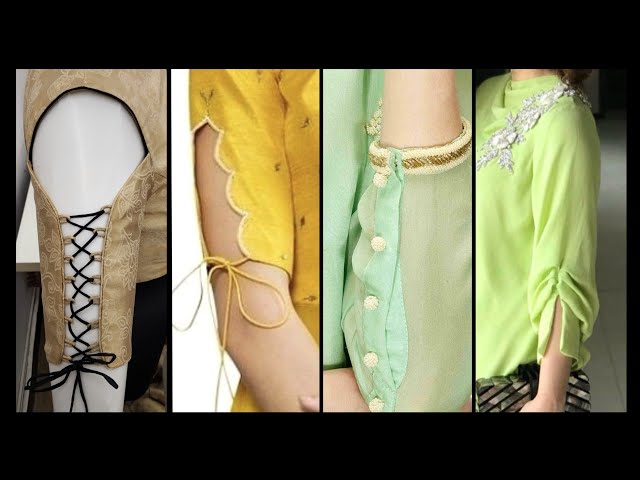 Punjabi suit ke baju design (part 6) | suit k liye baju design | bazu design  | blouse sleeves design - YouTube