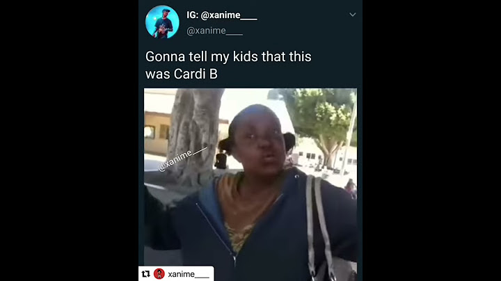 Gonna tell my kids this is cardi B