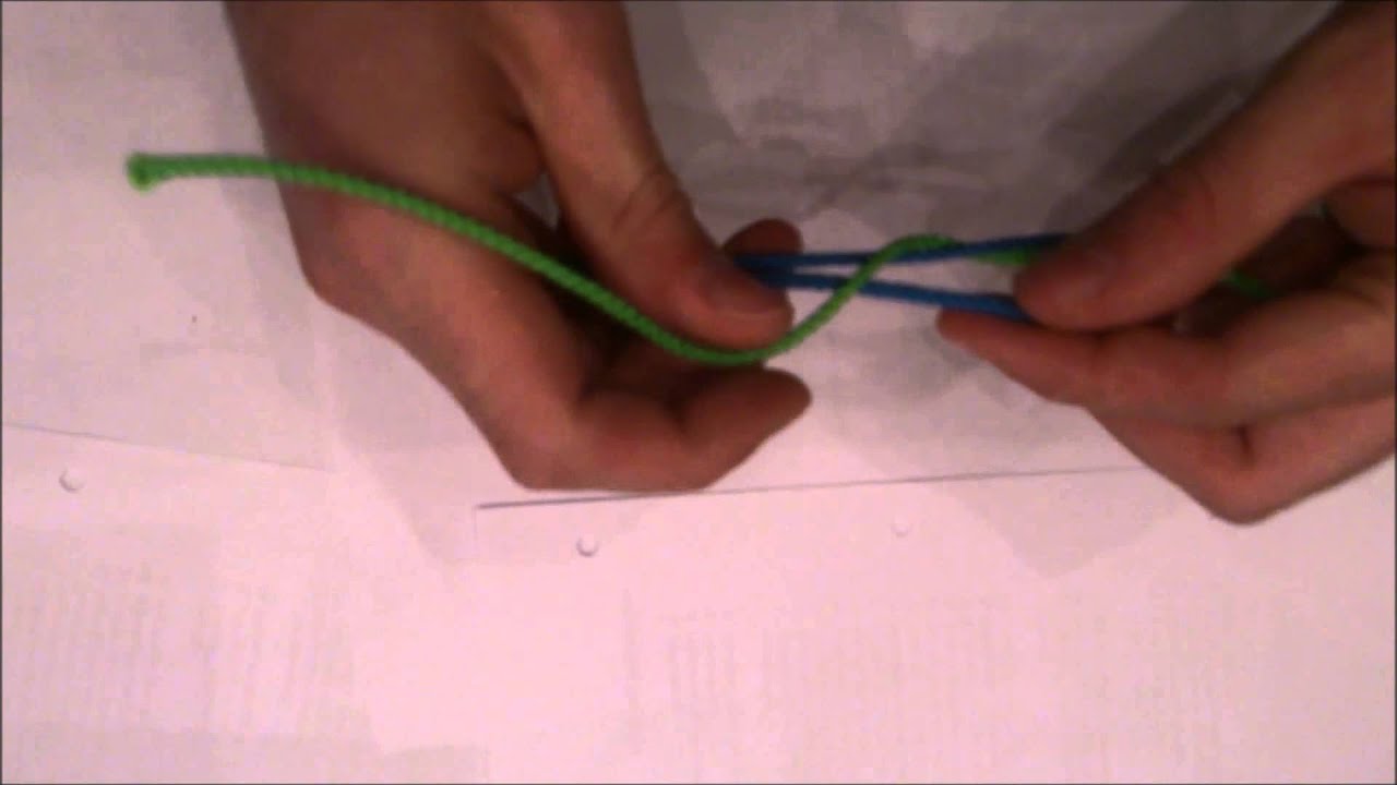 Platte knoop - YouTube