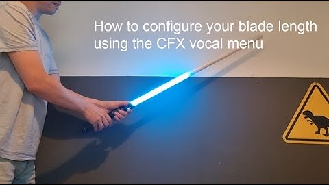 Using the vocal menu to set the ledstrip parameter on your Crystal focus 10 CFX lightsaber