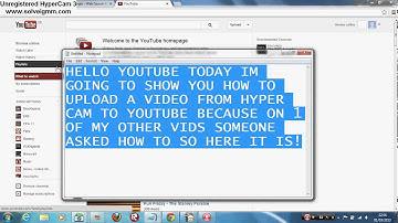 HOW TO UPLOAD A VIDEO FROM HYPERCAM TO YOUTUBE