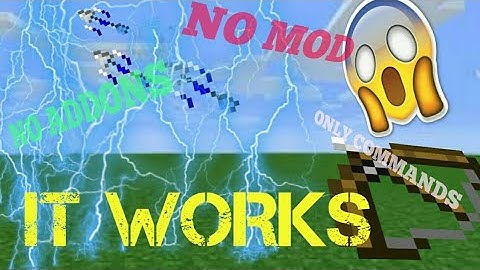 LIGHTNING BOW ! No mod..no addons..only commands (notclickbait)