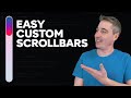 Create custom scrollbars using CSS