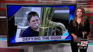 Video Seguin Teen Excels At Tuba Despite Being Blind