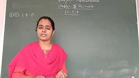 Class-5 Mathematics Chapter-5 Decimals By Bharti Singh