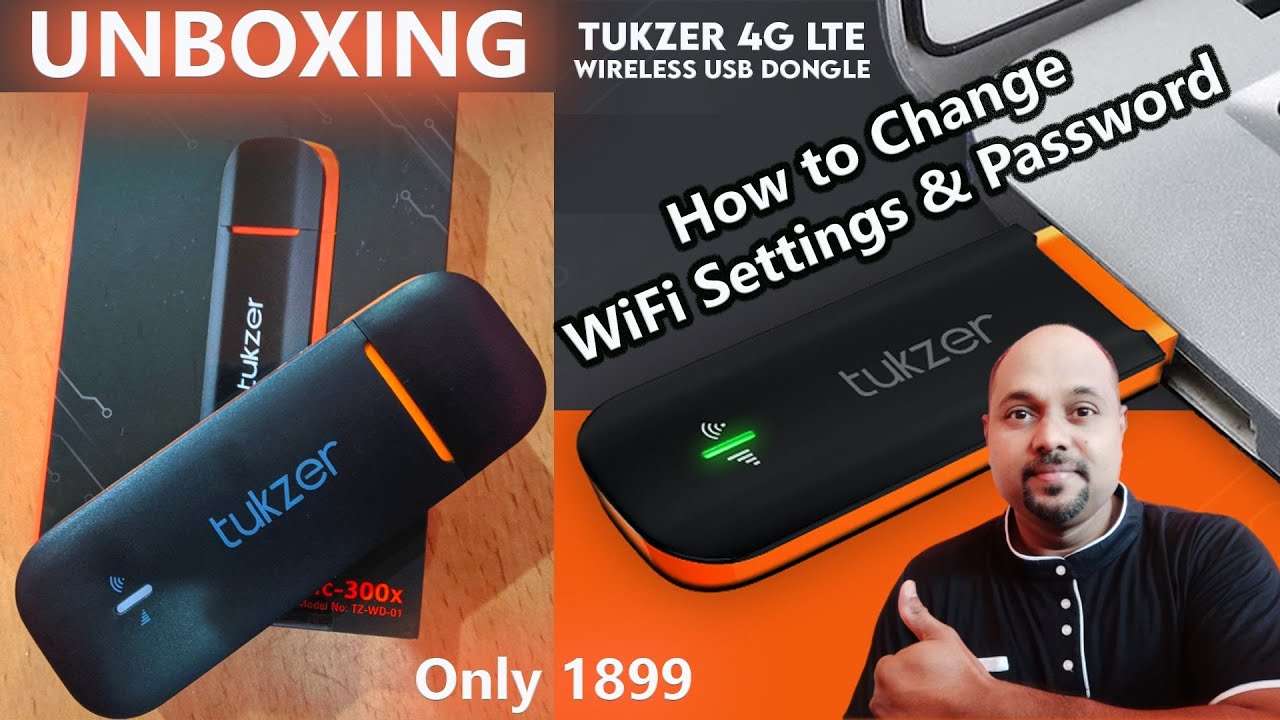 Tukzer 4G LTE Wireless USB Dongle Stick with All SIM Network