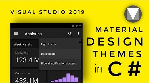 WinForms Tutorial : Dark & Light Theme in WinForms using Google MaterialSkin.2 | C# | Source Code