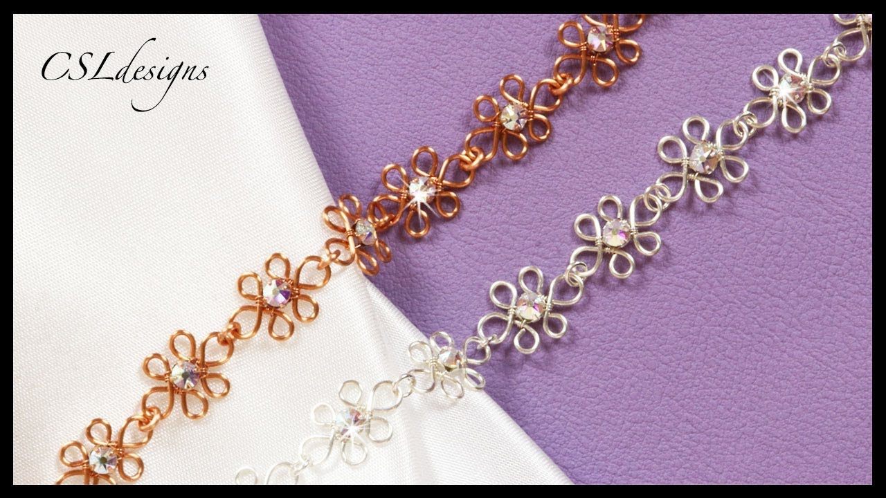 Свадебный браслет из проволоки