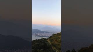 📍#pokhara view from world #peace #pagoda #foryou #explorenow #travel #findyourpeace #shorts #foryou