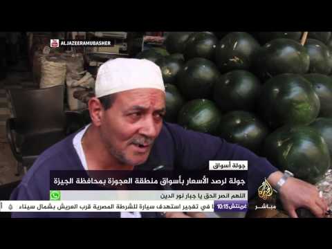 جولة لرصد الأسعار بأسواق منطقة العجوزة بمحافظة الجيزة المصرية