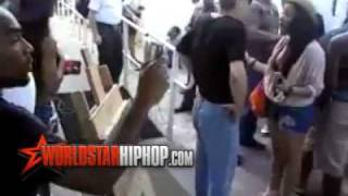 South Beach Cop Vs Thugs  Miami Officer Uses Tazer Twice Then People Jump In.. Punching The Cop!