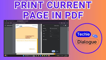 How to Print Current Page in PDF | Full Guide in 2025
