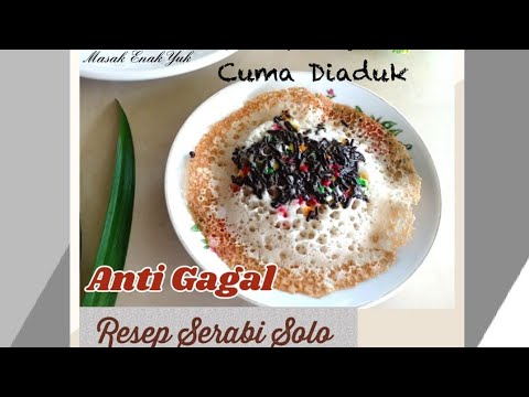 Resep Serabi Solo Takaran Sendok Anti Gagal (Indonesian Pancake)