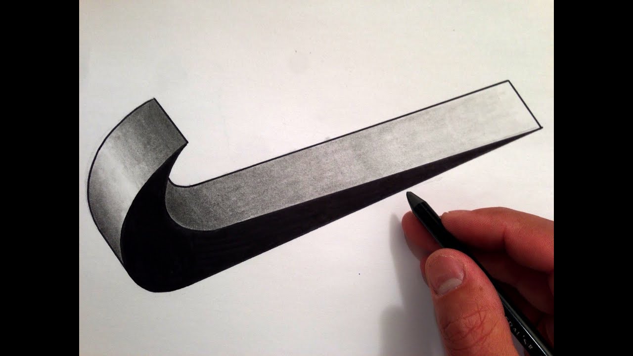 How to Draw the Nike Swoosh in 3D - YouTube