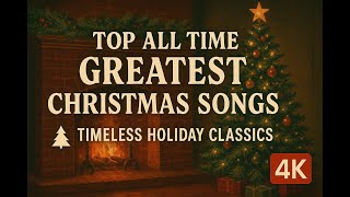 Top All Time Greatest Christmas Songs 🎄 Timeless Holiday Classics 4K — Ultimate Vintage Collection