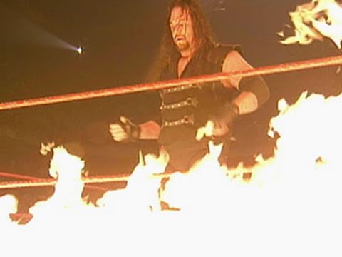 The Undertaker and Kane take part in the first ever Inferno