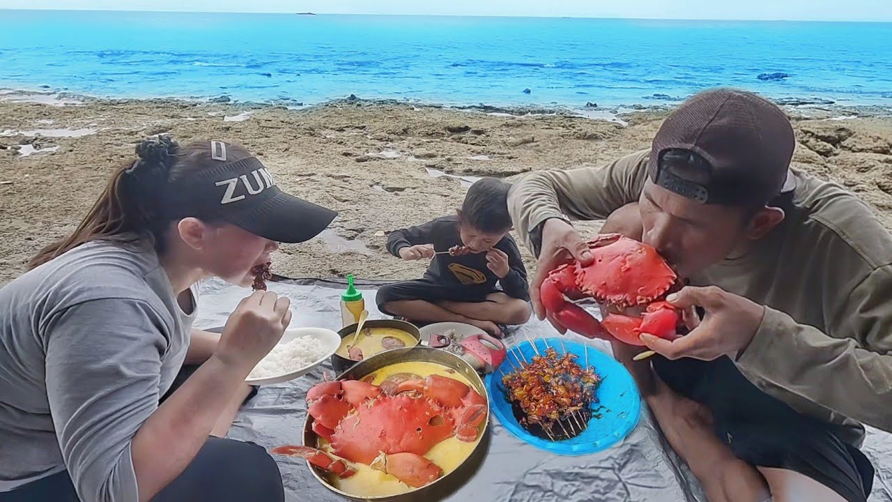 camping 3 hari 2 malam berburu kepiting jumbo dan seafood  bersama keluarga