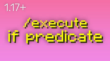 Minecraft /execute if PREDICATE [1.19] Command Tutorial
