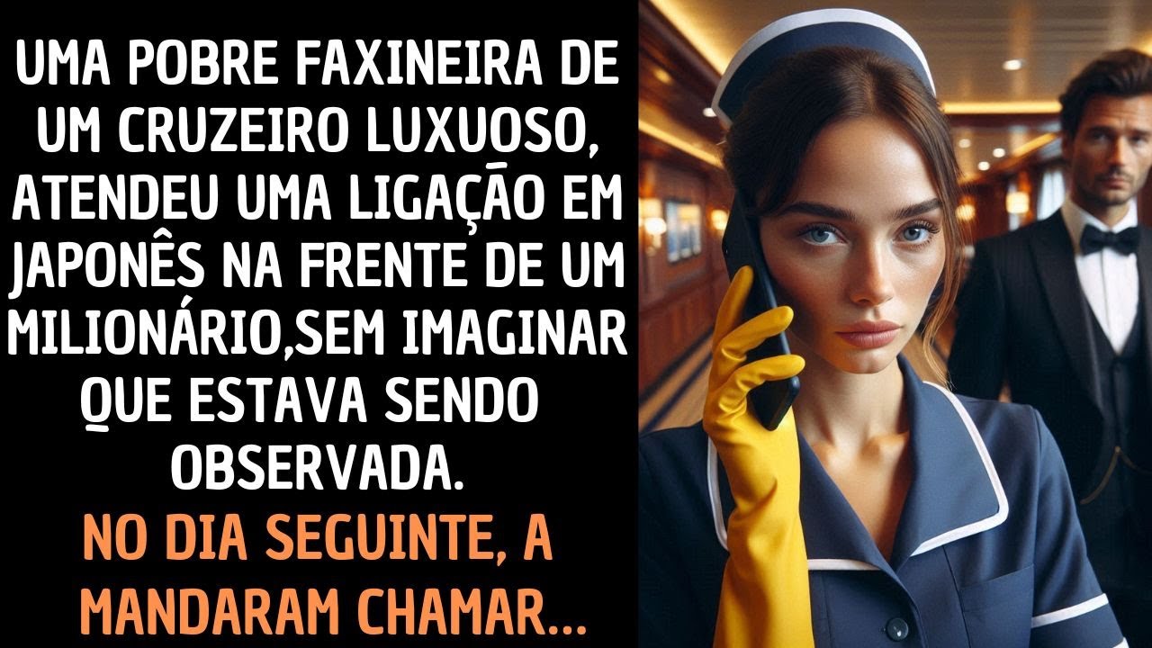 Uma Pobre Faxineira Atendeu uma Ligação em Japonês na Frente de um Milionário, Sem Imaginar que