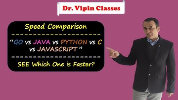 Go vs C vs Java vs JavaScript vs Python Speed Comparison | Dr Vipin Classes