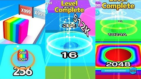 2048 | Jelly Runner 3D Number Game (32M score) vs [MAX LEVELS] Ball Run 2048 vs Ball Run Infinity