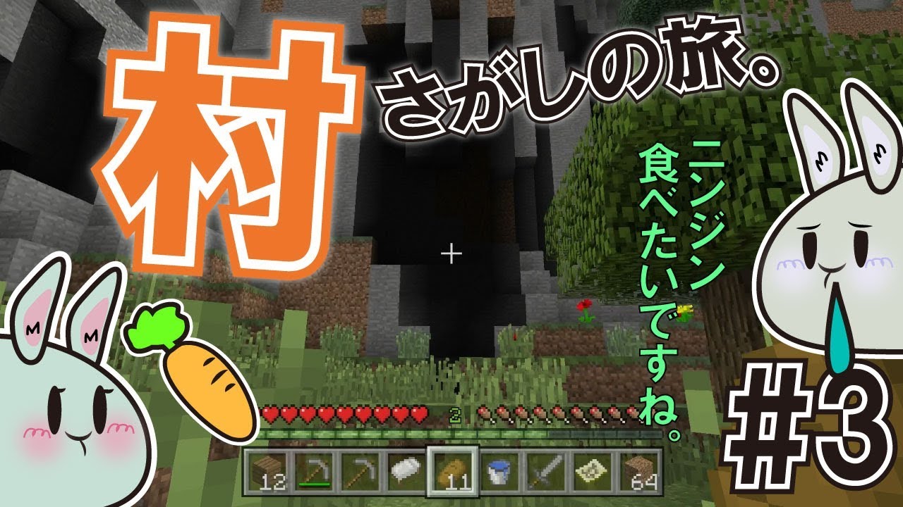 スイッチ版マイクラ 3 にんじん求めて村探し Youtube