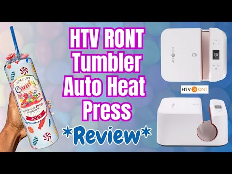 NEW* HTV RONT AUTO TUMBLER HEAT PRESS, How it works