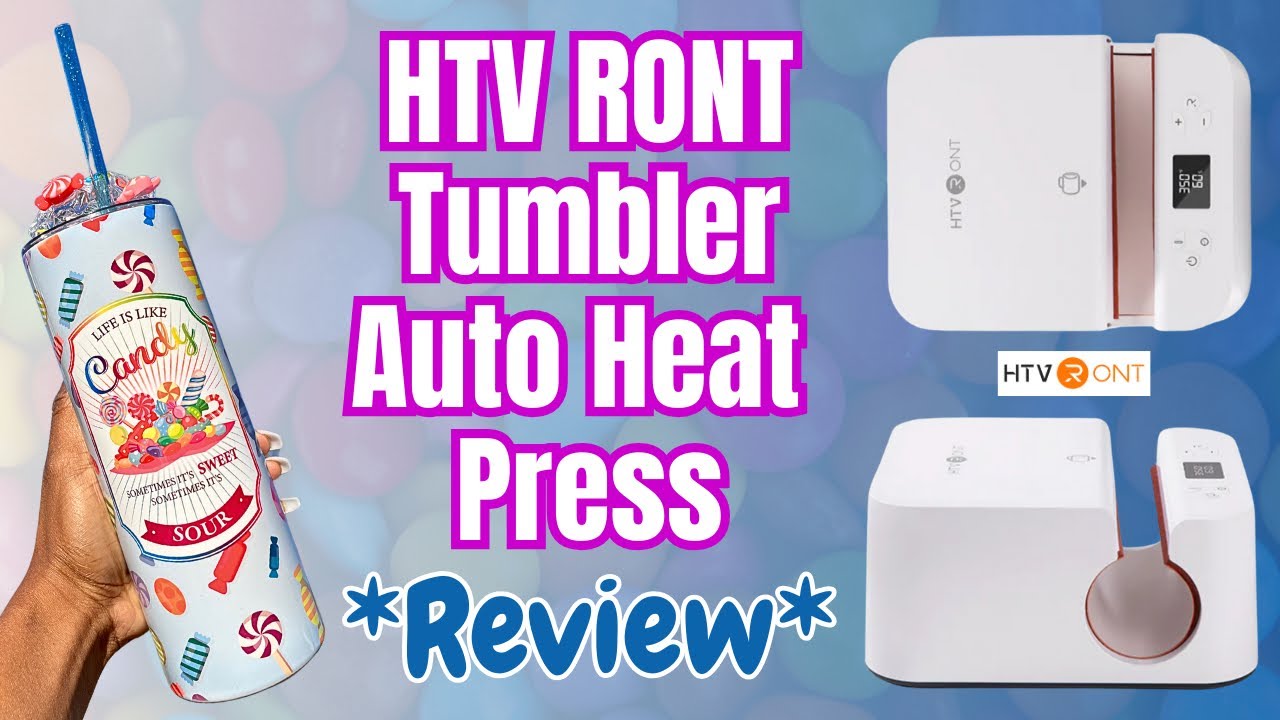 HTVront Auto Tumbler Press Review - Unboxing, Setup, & Playtest of a  Tumbler, Mug, and Glass Can! 