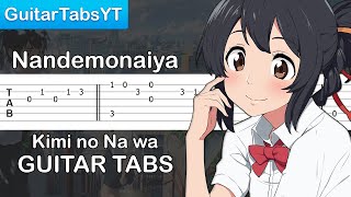 Kimi no Na wa Your Name Nandemonaiya Guitar Tutorial Guitar Lesson TABS