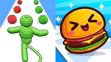 Food Run VS Rope Man Run Satisfying ASMR GamePlay (Android,ios) (New Update)