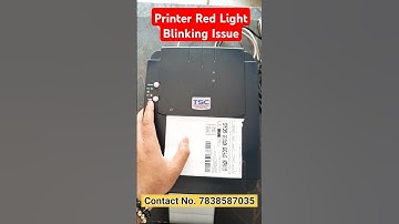 TSC Printer Red light blinking issue | Label printer error | TSC TTP-244 PRO | #TSC BARCODE PRINTER