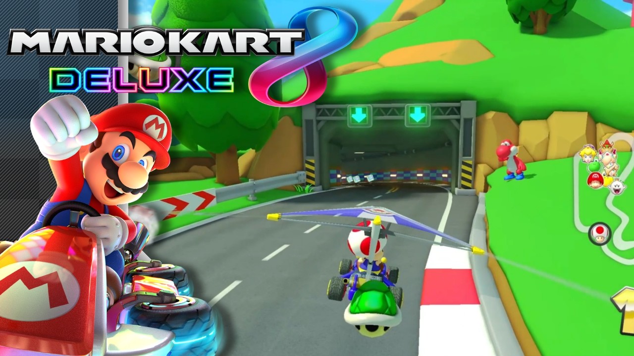 DS Shroom Ridge (200cc) - Mario Kart 8 Deluxe - YouTube