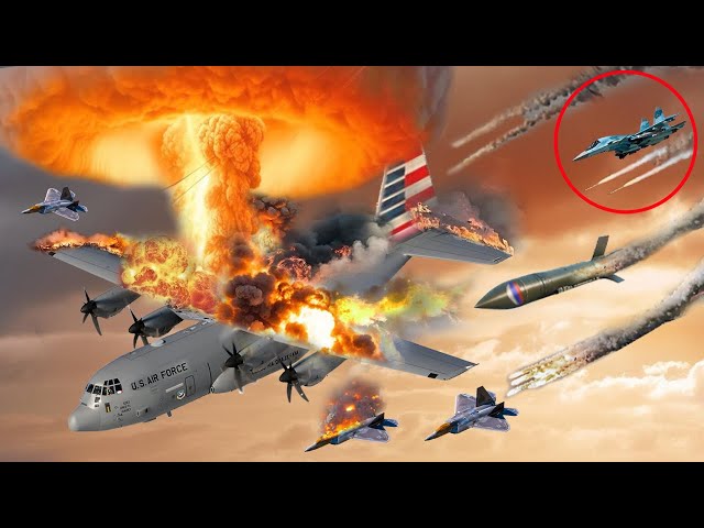 Largest US aircraft carrying 930 Special Forces destroyed by RUSSIAN SU-34 NUCLEARS class=