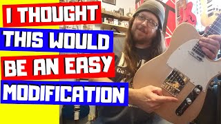 Telecaster Control Plate Flip Modification